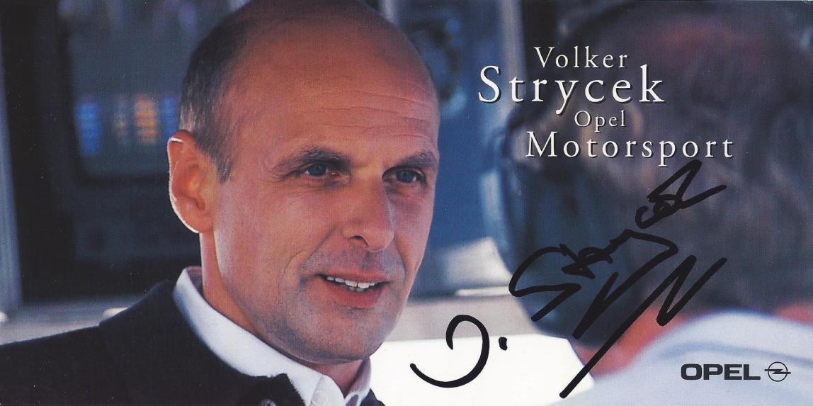 Autogramm Volker Strycek Opel