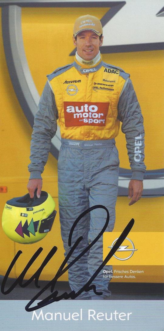 Autogramm Manuel Reuter Opel