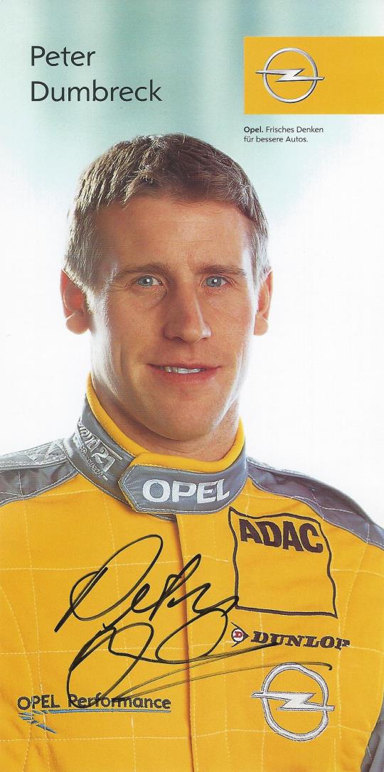 Autogramm Peter Dumbreck Opel