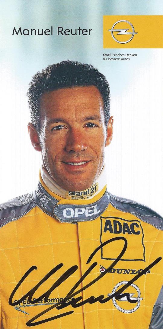 Autogramm Manuel Reuter Opel