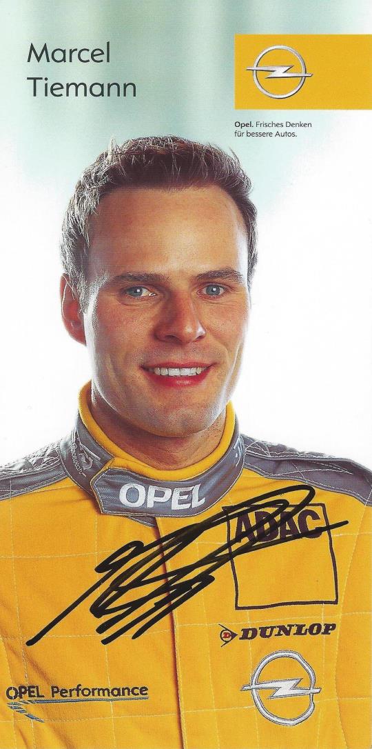 Autogramm Marcel Tiemann Opel