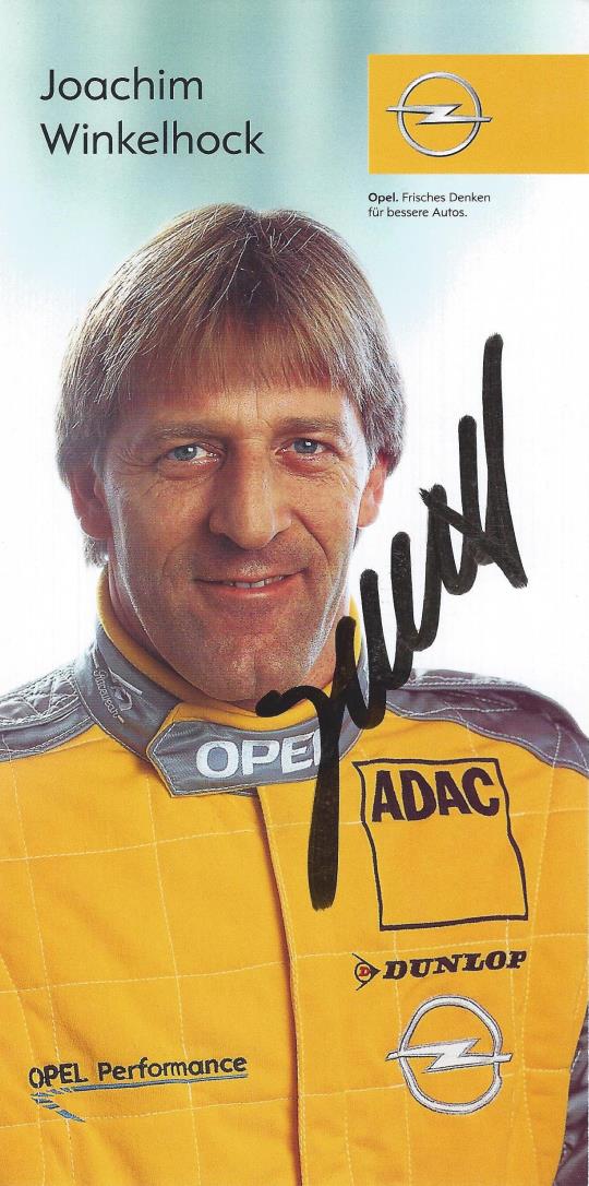 Autogramm Joachim Winkelhock Opel
