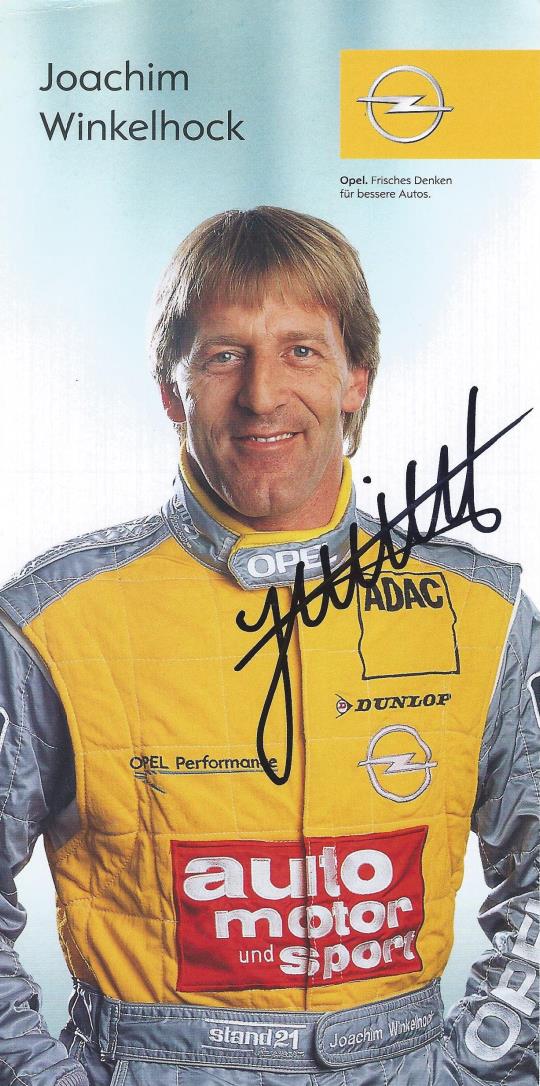 Autogramm Joachim Winkelhock Opel