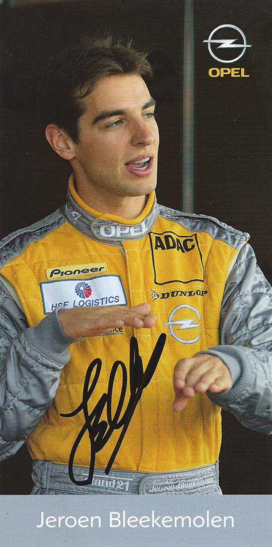 Autogramm Jeroen Bleekemolen Opel