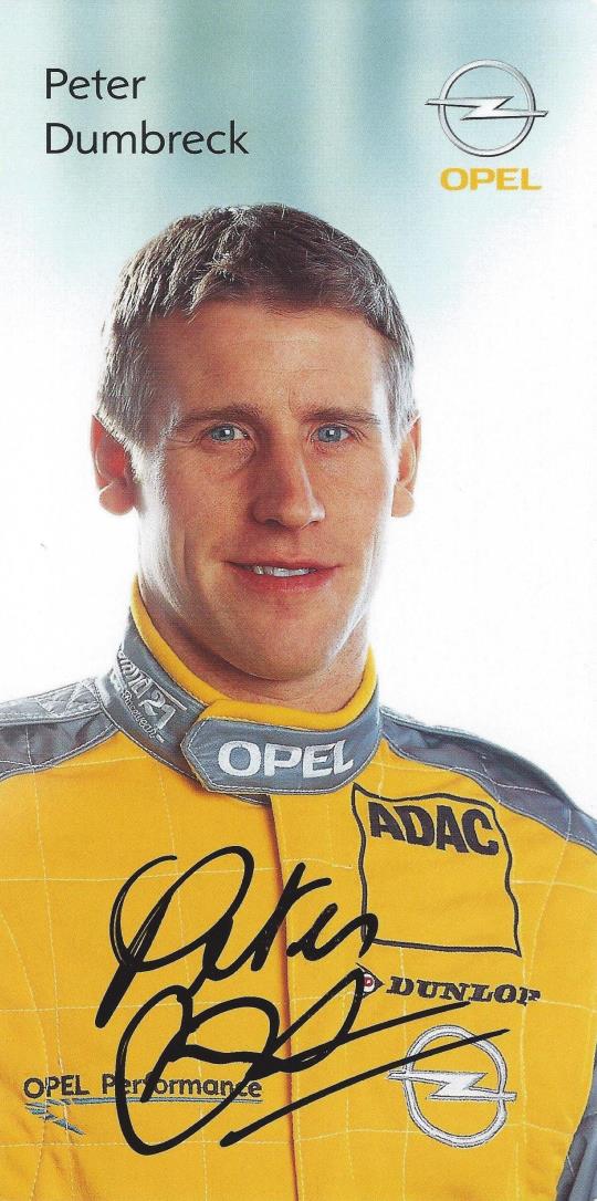 Autogramm Peter Dumbreck Opel