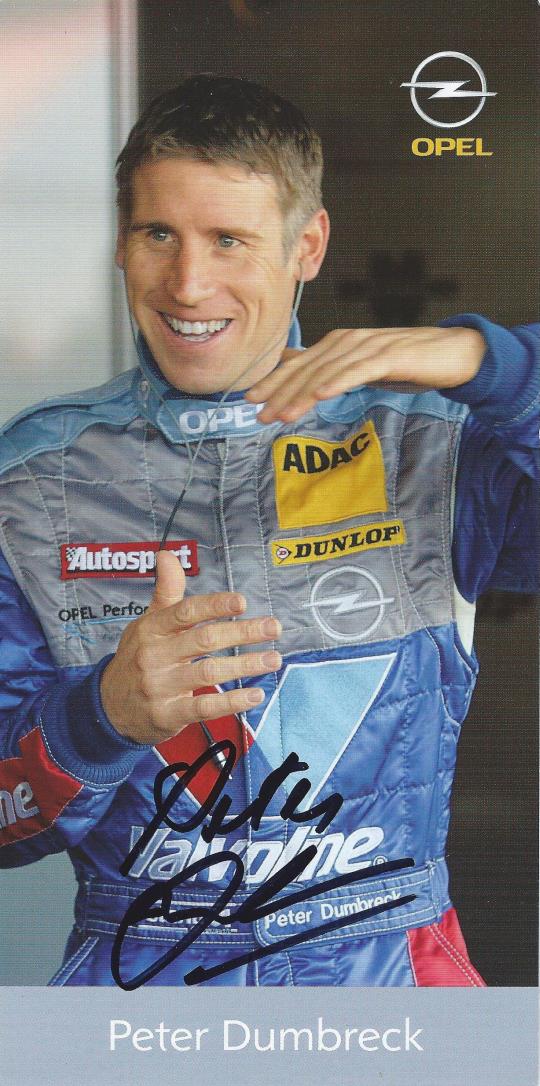 Autogramm Peter Dumbreck Opel