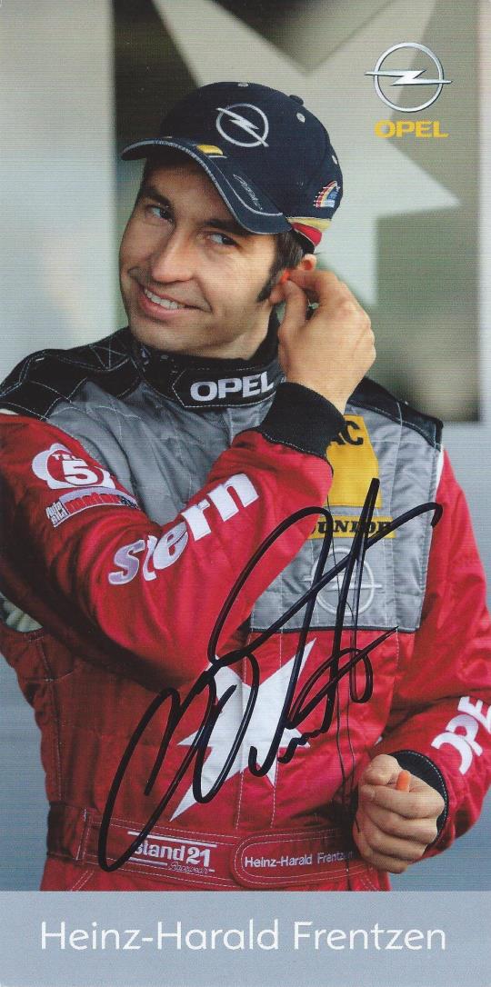 Autogramm Heinz-Harald Frentzen Opel