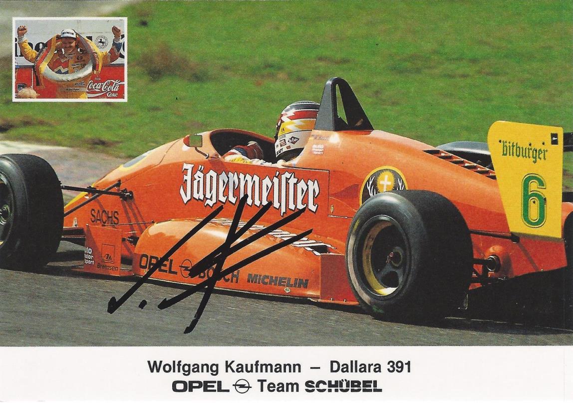 Autogramm Wolfgang Kaufmann Opel