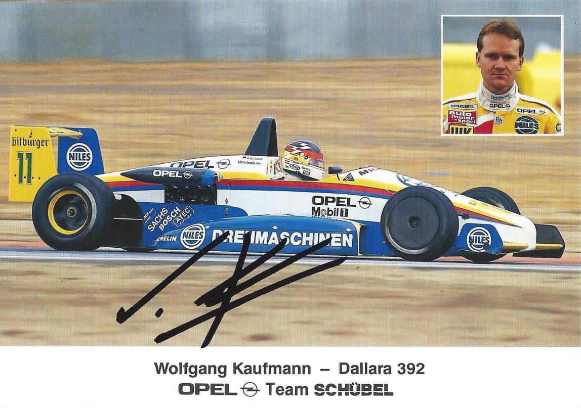 Autogramm Wolfgang Kaufmann Opel