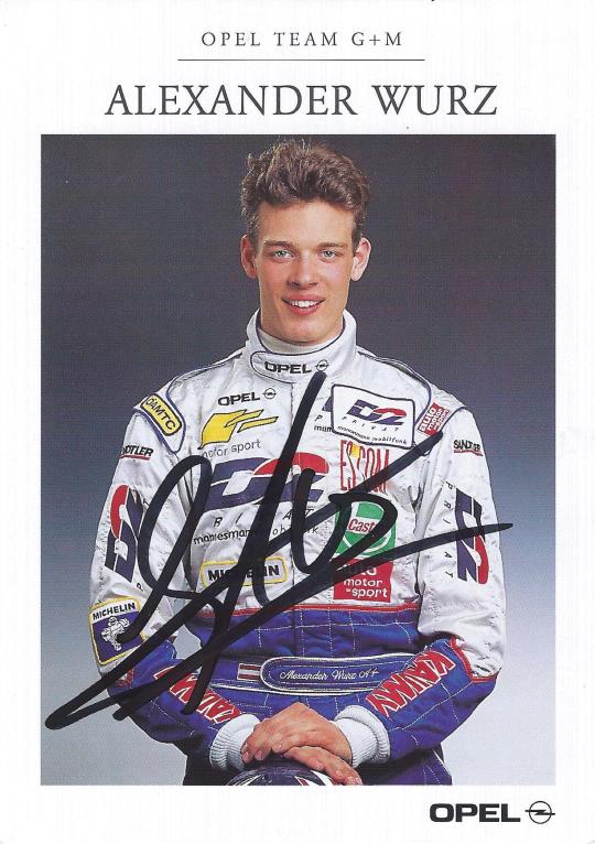 Autogramm Alexander Wurz Opel