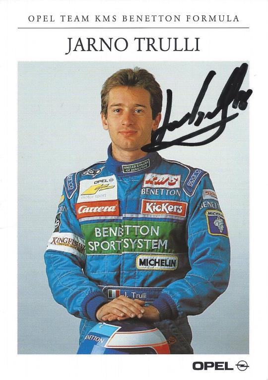 Autogramm Jarno Trulli Opel