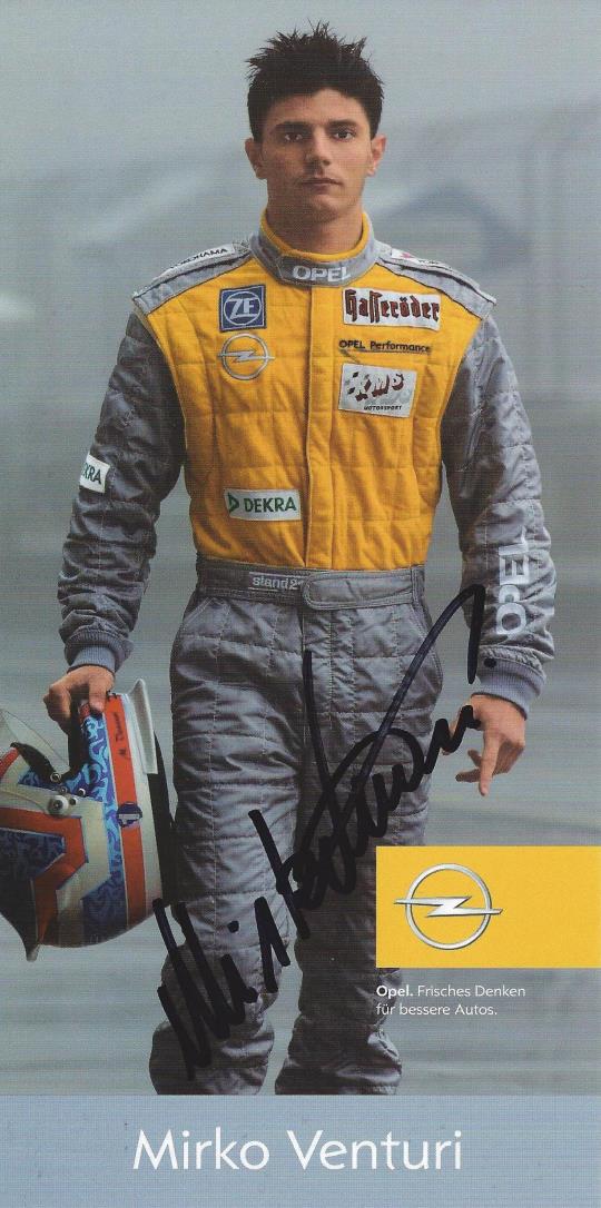 Autogramm Mirko Venturi Opel