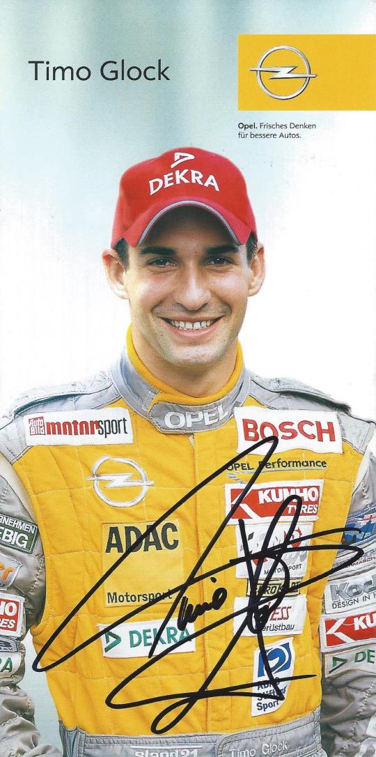 Autogramm Timo Glock Opel