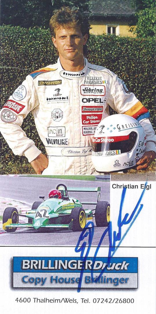 Autogramm Christian Eigl Opel