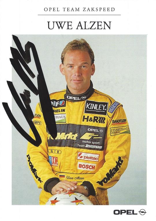 Autogramm Uwe Alzen Opel