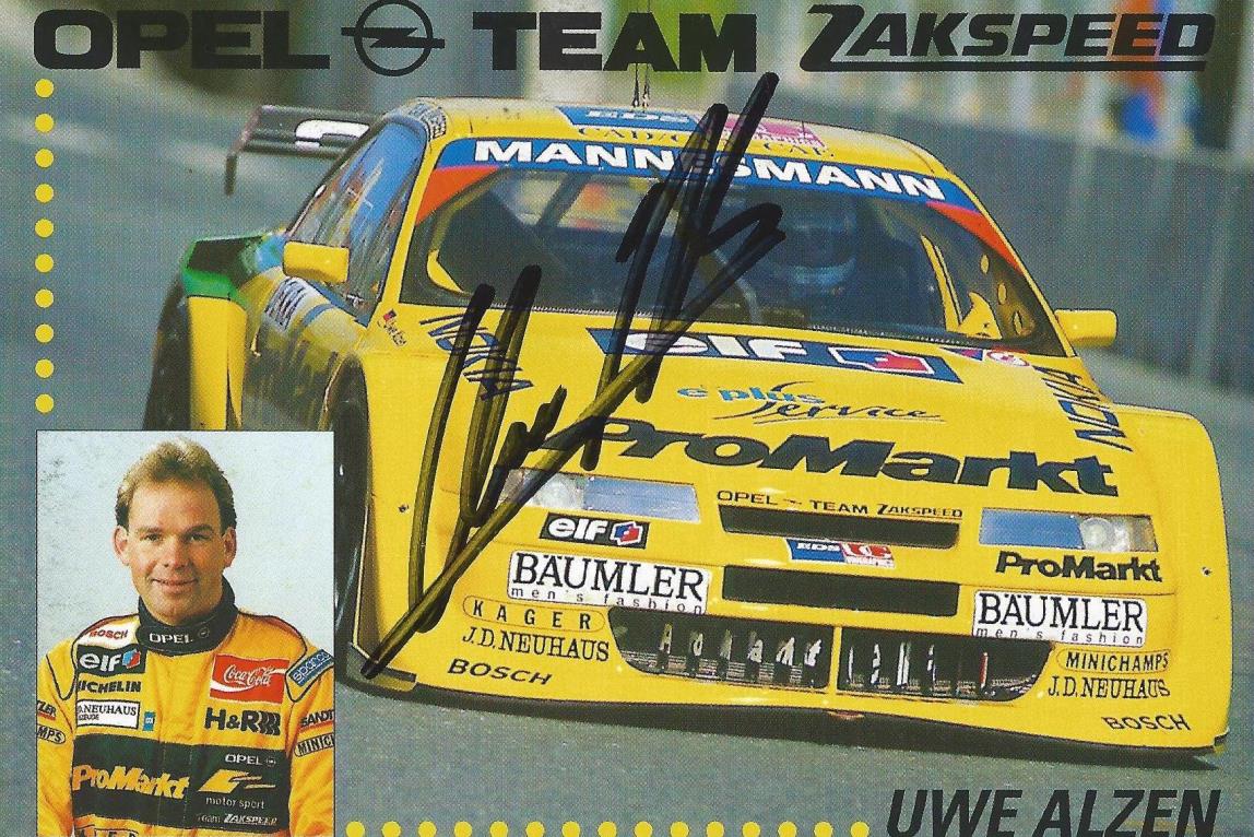 Autogramm Uwe Alzen Opel