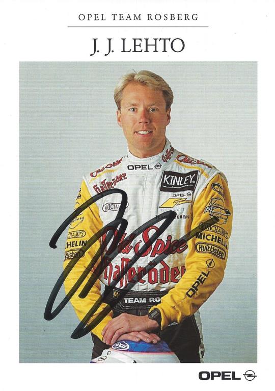 Autogramm JJ Lehto Opel