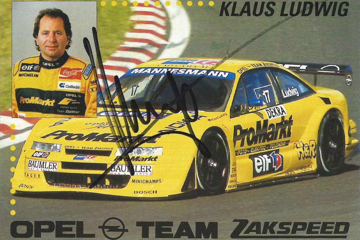 Autogramm Klaus Ludwig Opel