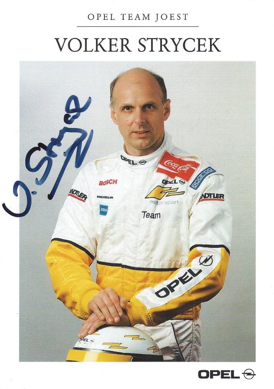 Autogramm Volker Strycek Opel