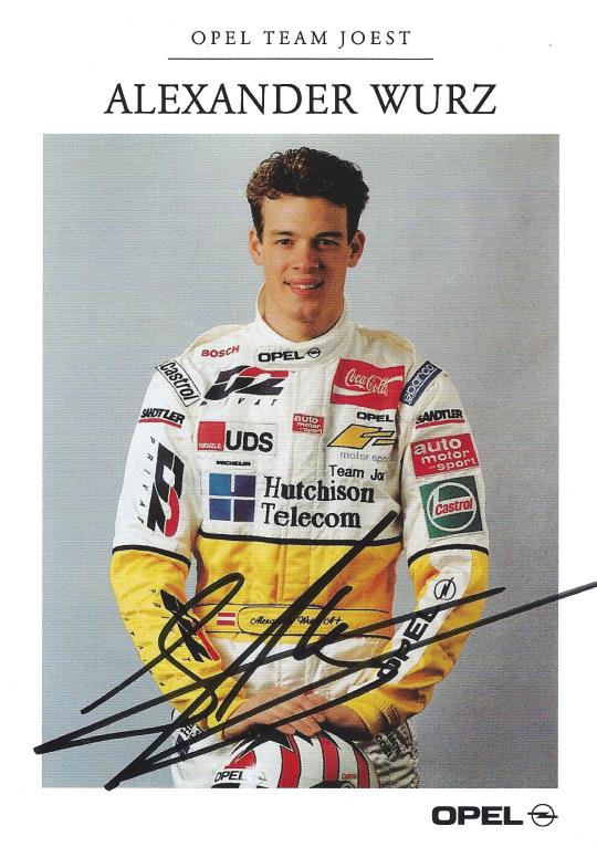 Autogramm Alexander Wurz Opel