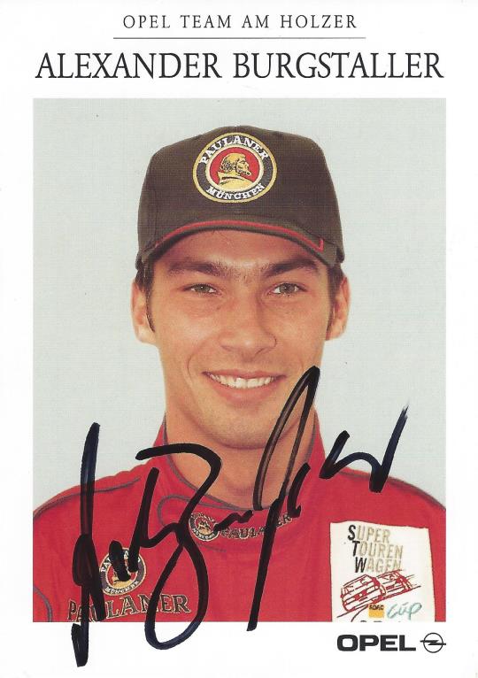 Autogramm Alexander Burgstaller Opel
