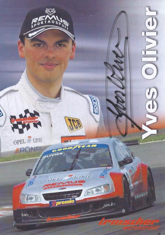 Autogramm Yves Olivier Opel