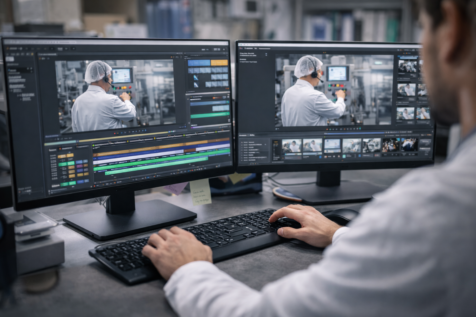 Montage vidéo formation sur écran