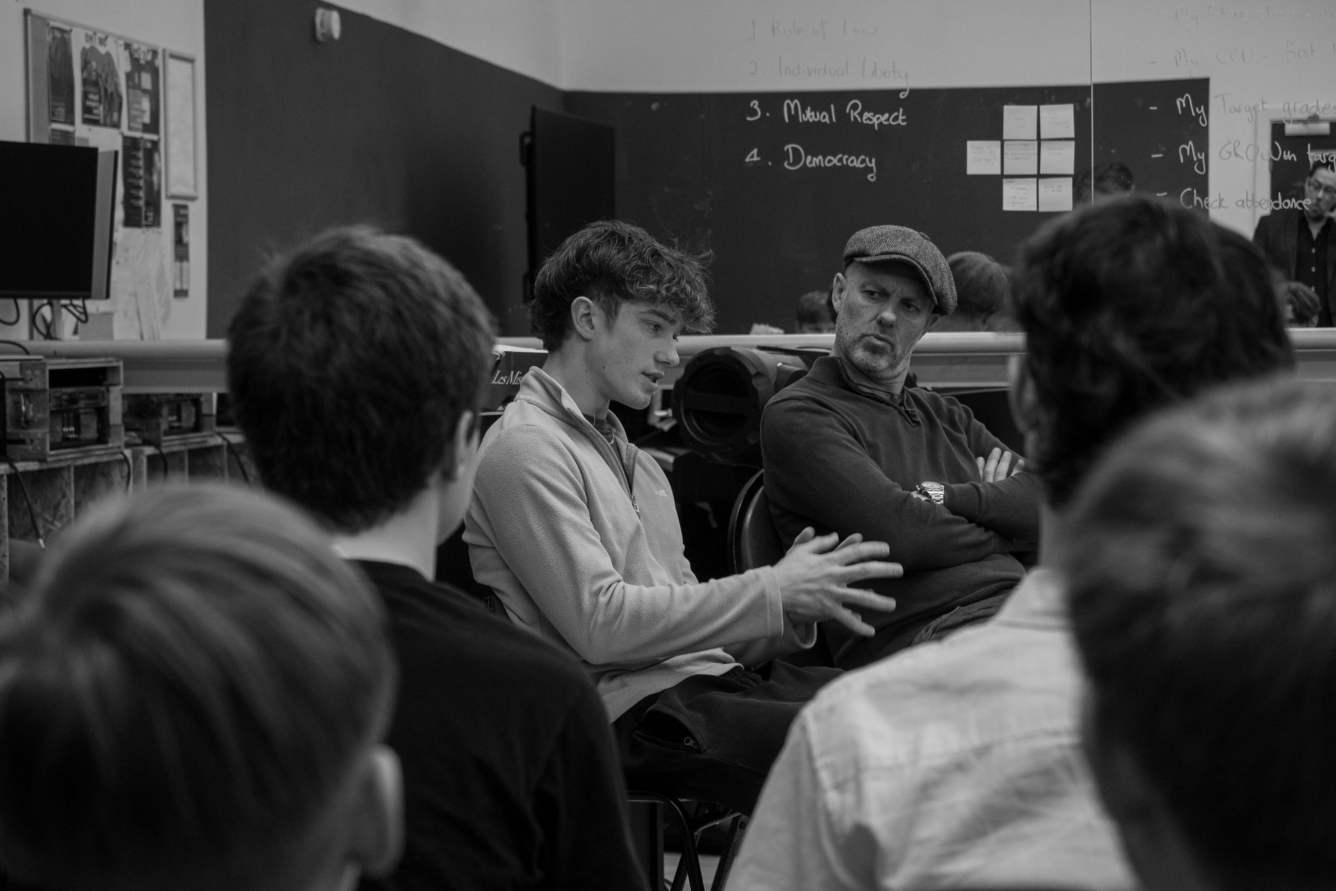 Professional TV, Film and stage actor and ex LATA student Harry Marcus talks to the cast about playing Gavroche in the West End production, and about his career since training at LATA.