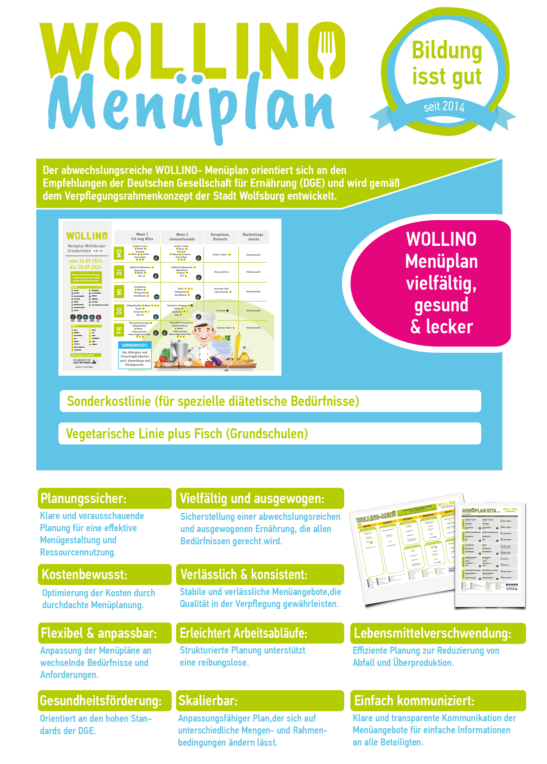 Informationen zu unseren Menüplänen Informationen zu unseren Menüplänen