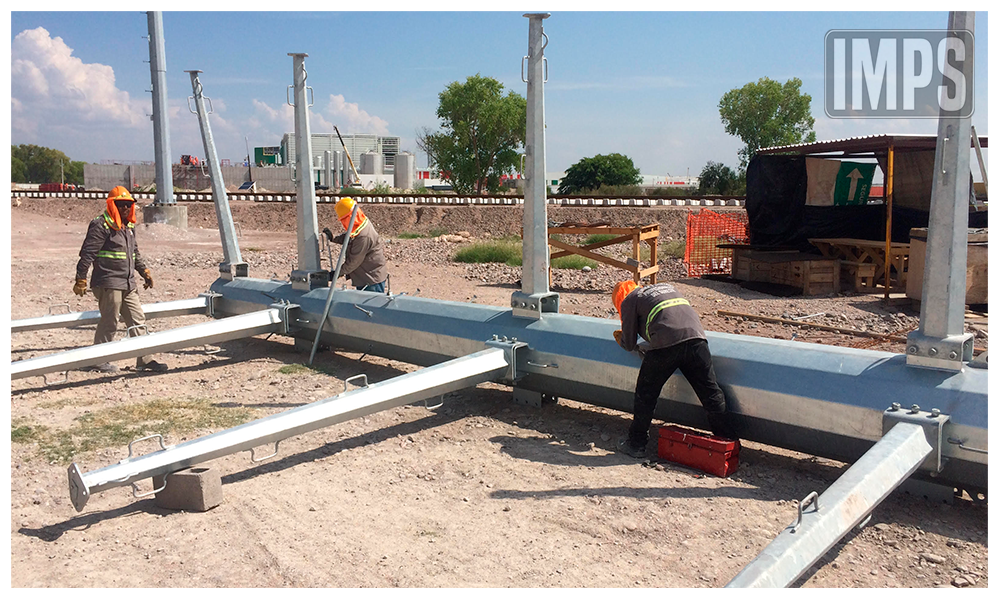 Montaje Poste troncocónico