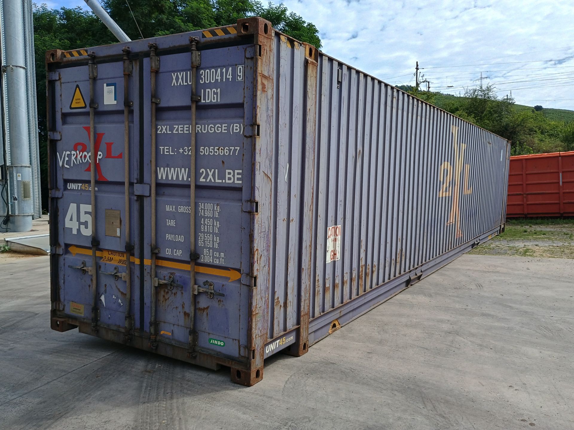 45 Fuß pallet wide Seecontainer kaufen