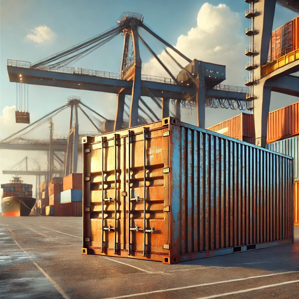 Seecontainermaterial robust und sicher