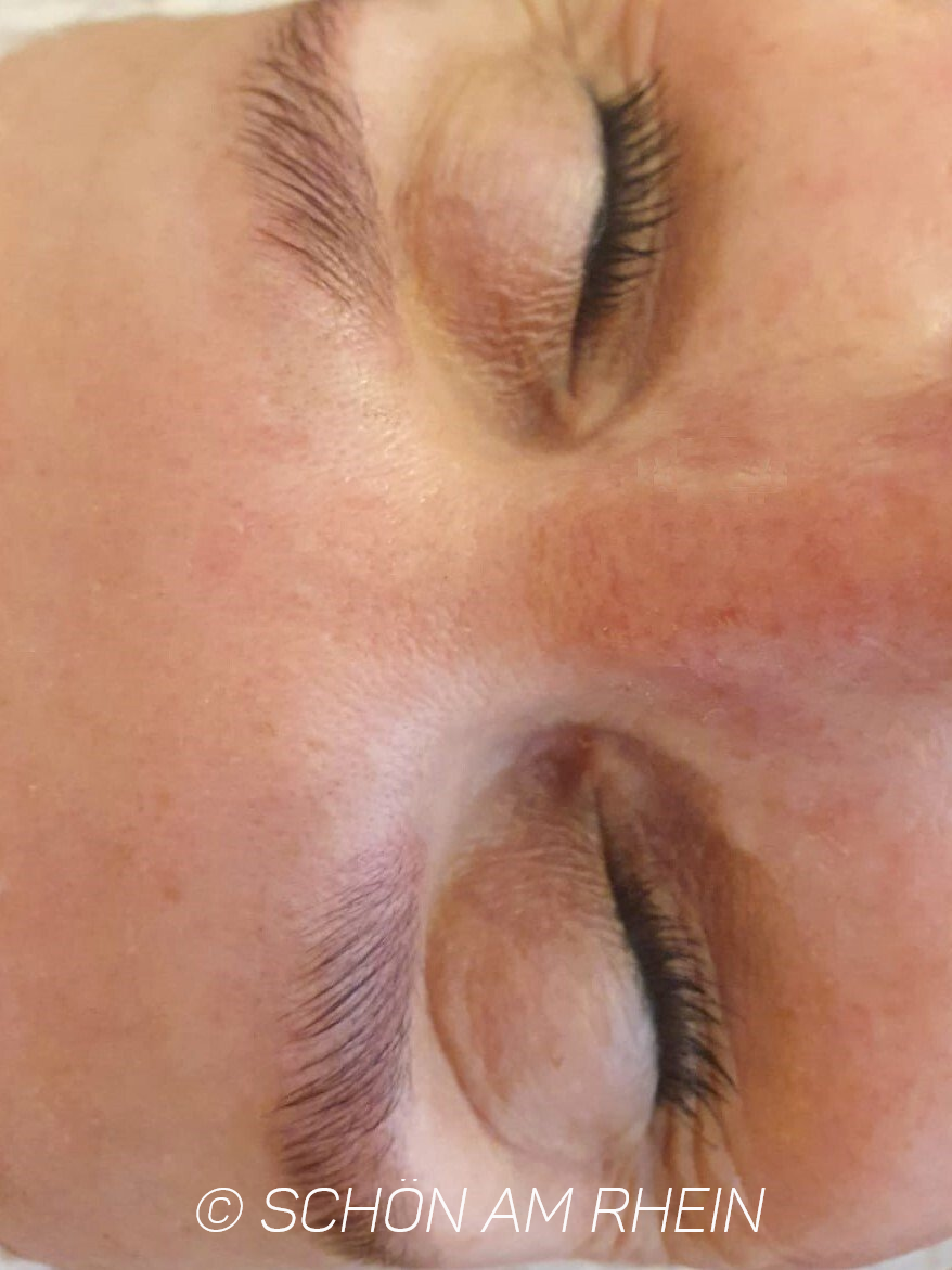 Browlifting Browlamination nachher