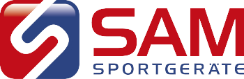 SAM Logo in blau und rot