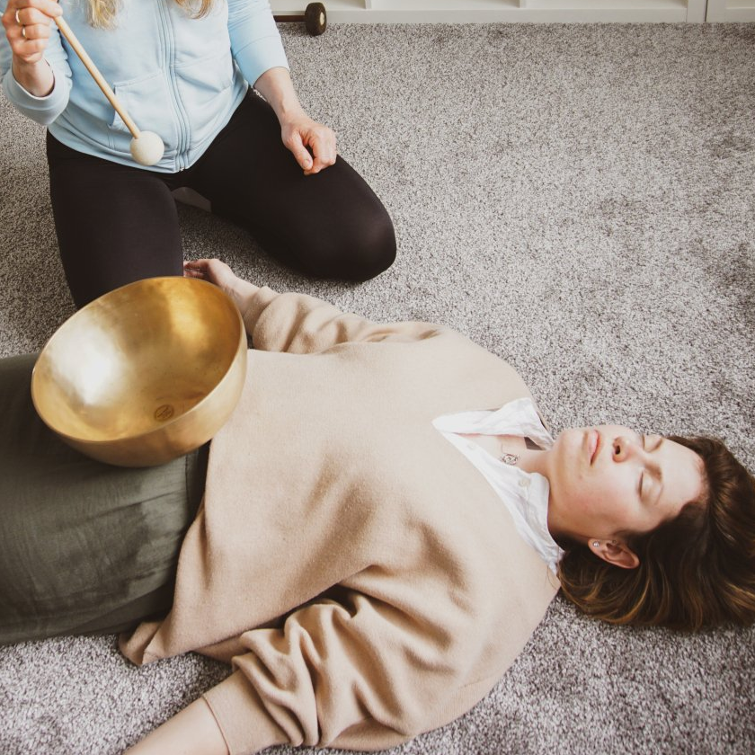 Singing Bowl Woman