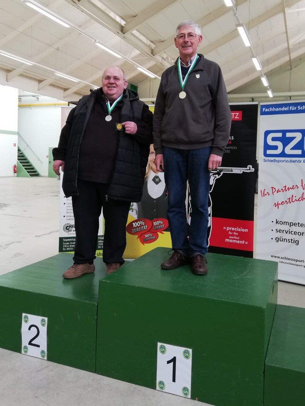 Fritz Büsing (rechts)