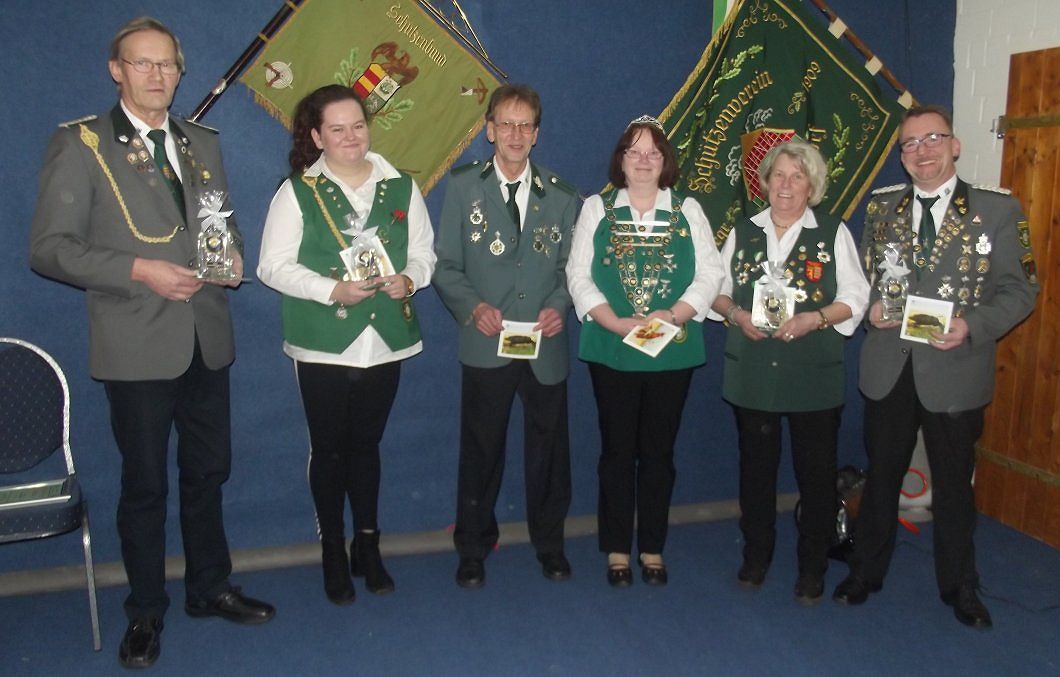 v.l.: Dieter Maake, Anne Schumacher, Reinhard Jäschke, Heike Büsing, Bärbel Garbade, Olaf Buhlrich