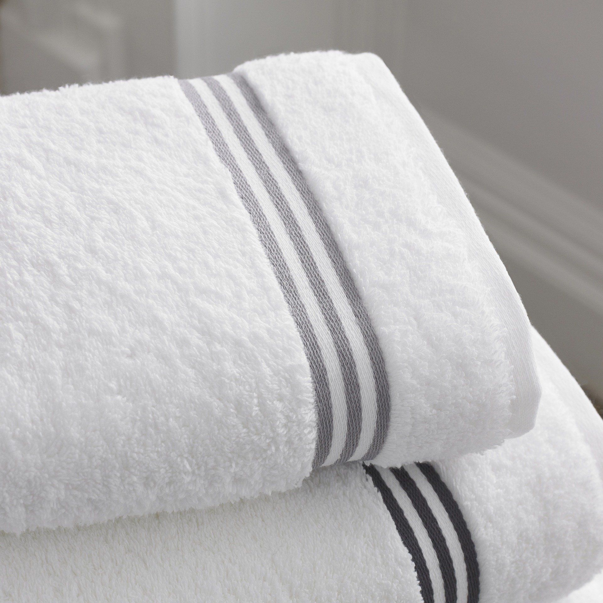 Folding towels, attention to detail