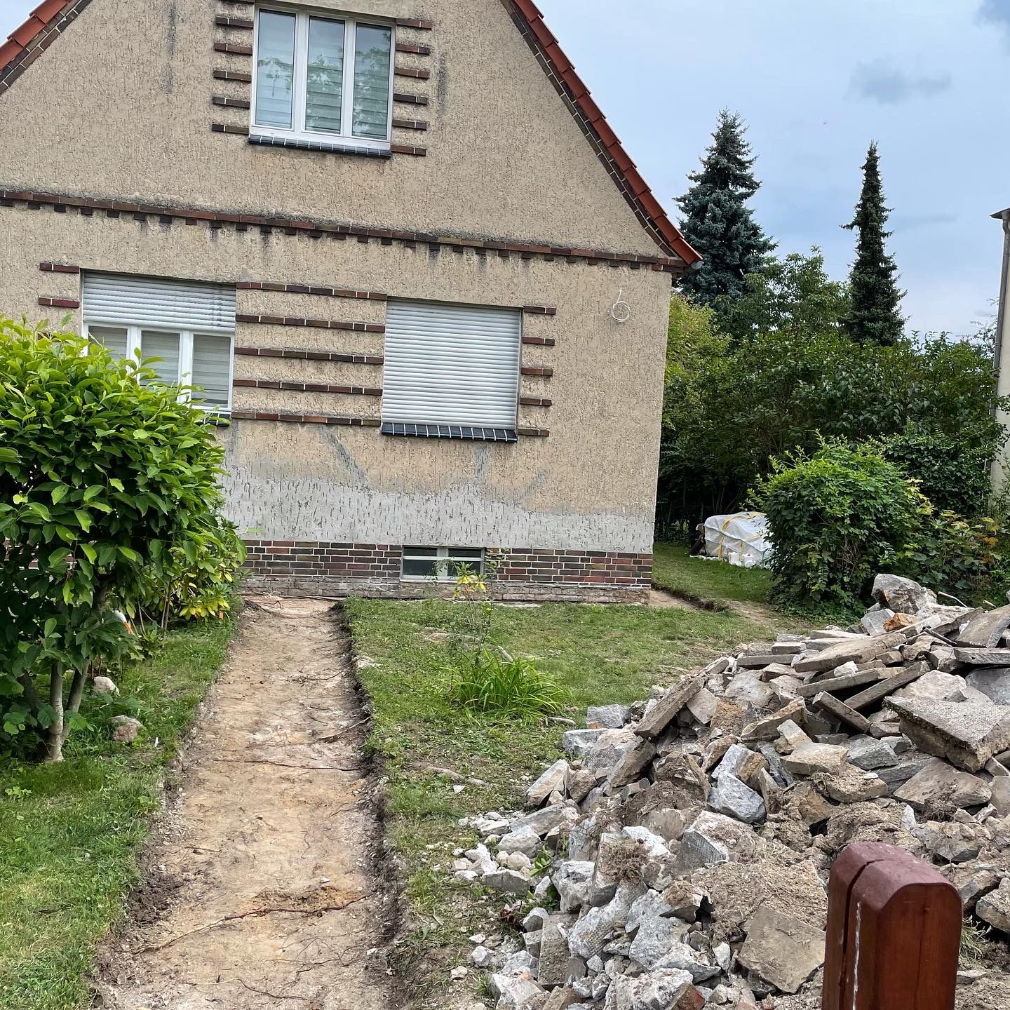 Ein Haus das Saniert wird