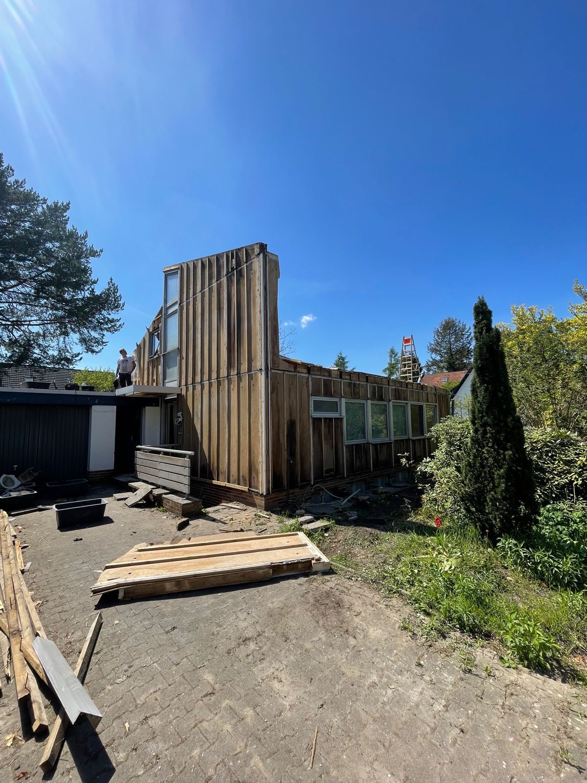 Ein Haus das Saniert wird