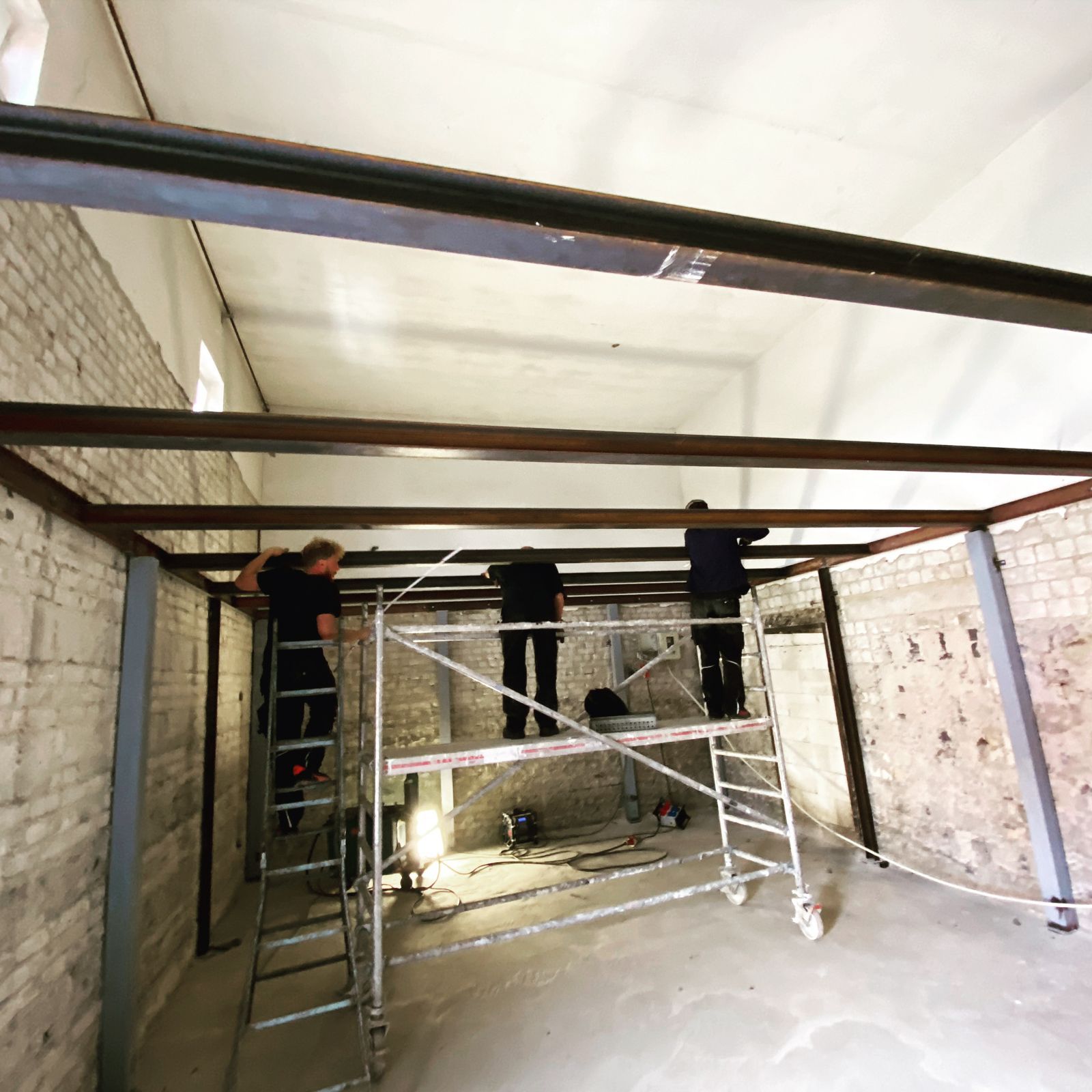 Eine Metallkonstrukion