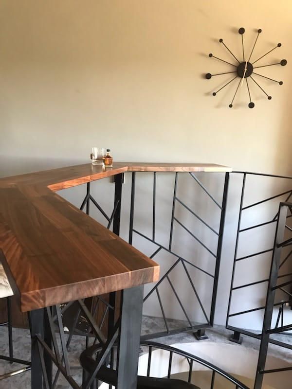 Ein Treppengeländer nach der Fertigstellung