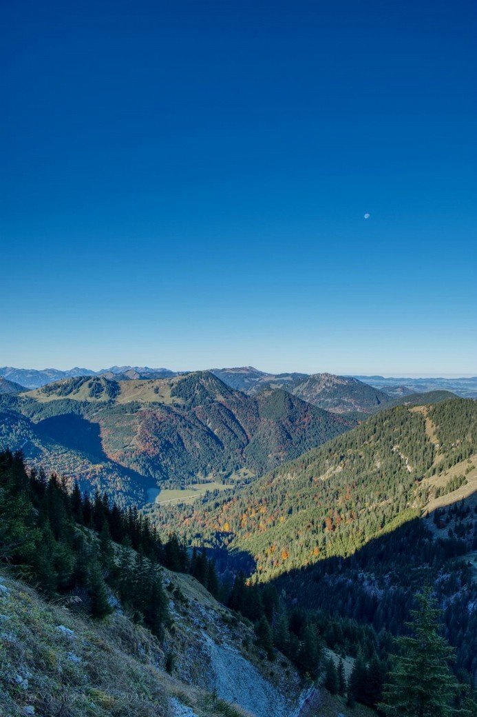 Am Aggenstein - Aussicht beim Zustieg zur Route Am Aggenstein - Aussicht beim Zustieg zur Route