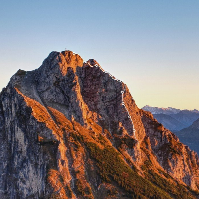 Die Route am Aggenstein... Die Route am Aggenstein...