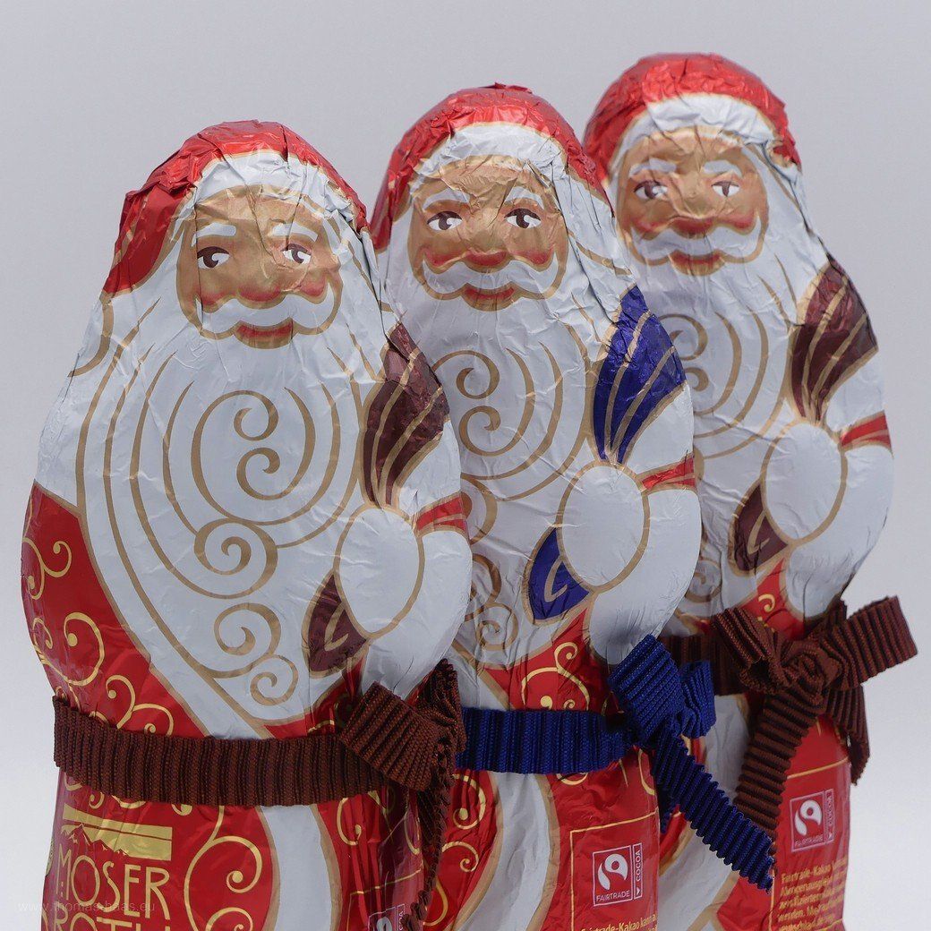 Schoko-Weihnachtsmänner...