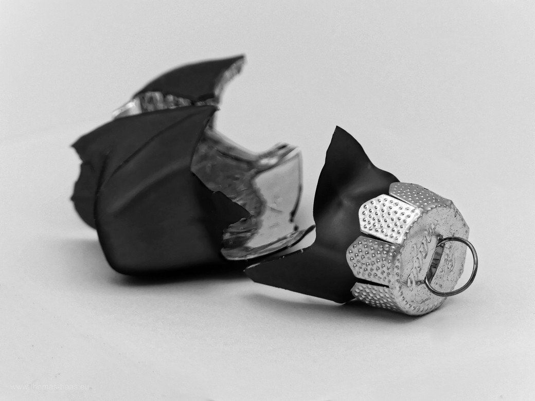 Der Stern in der Version schwarz/weiß....