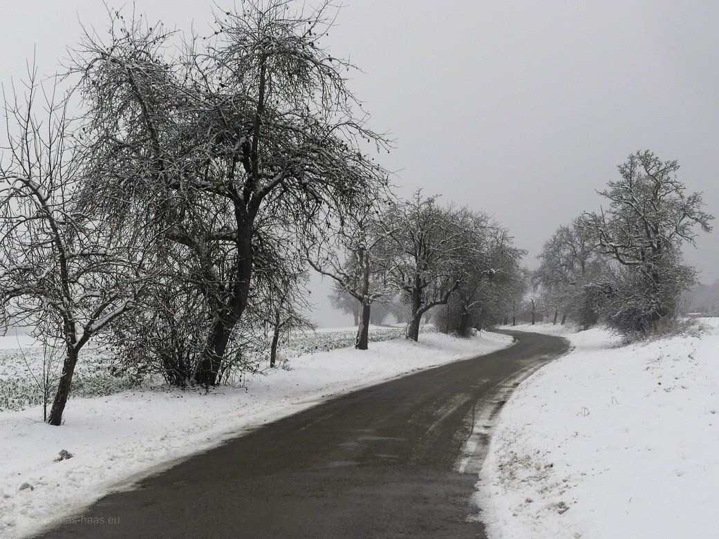 Die Schlossstraße in Illerkirchberg, Dezember 2022 Die Schlossstraße in Illerkirchberg, Dezember 2022