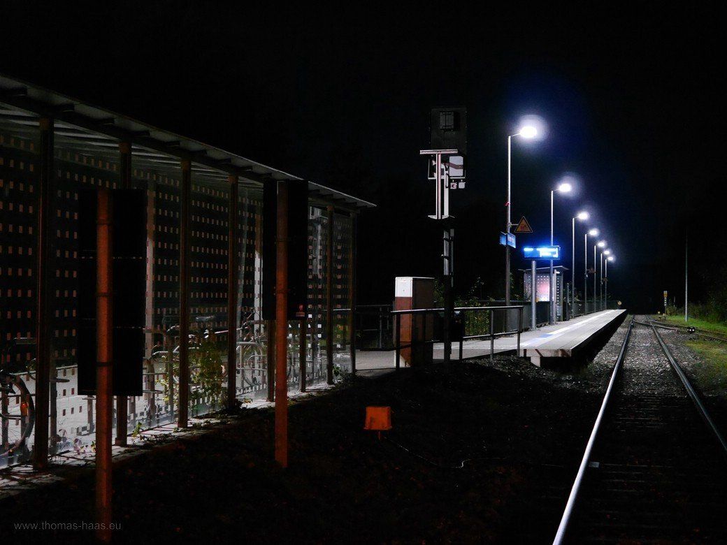 Haltepunkt Eschach, Weißenhorn - Kuhranzanacht, 2022 Haltepunkt Eschach, November 2022