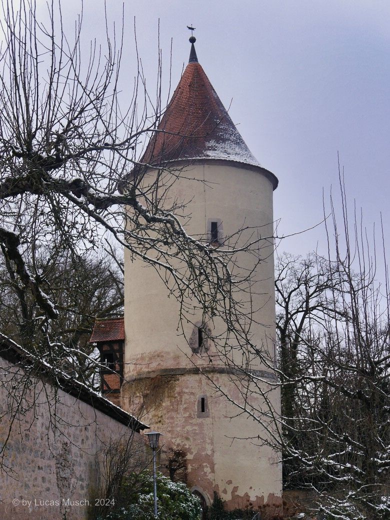Dinkelsbühl, der Faulturm, Dezember 2024, © by Lucas Dinkelsbühl, der Faulturm, Dezember 2024, © by Lucas