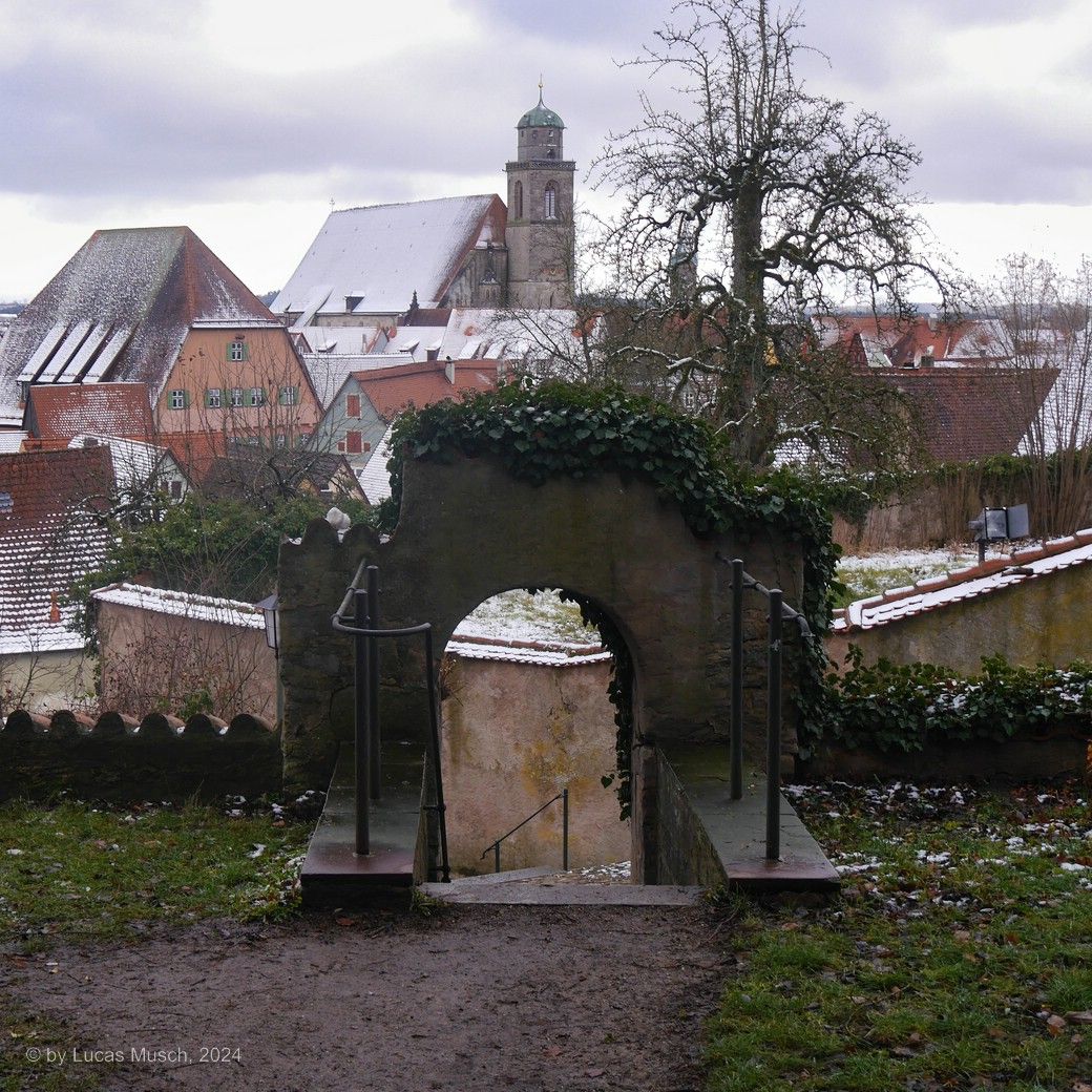 DKB - quer über die Stadt, der Blick auf St. Georg, Dezember 2024